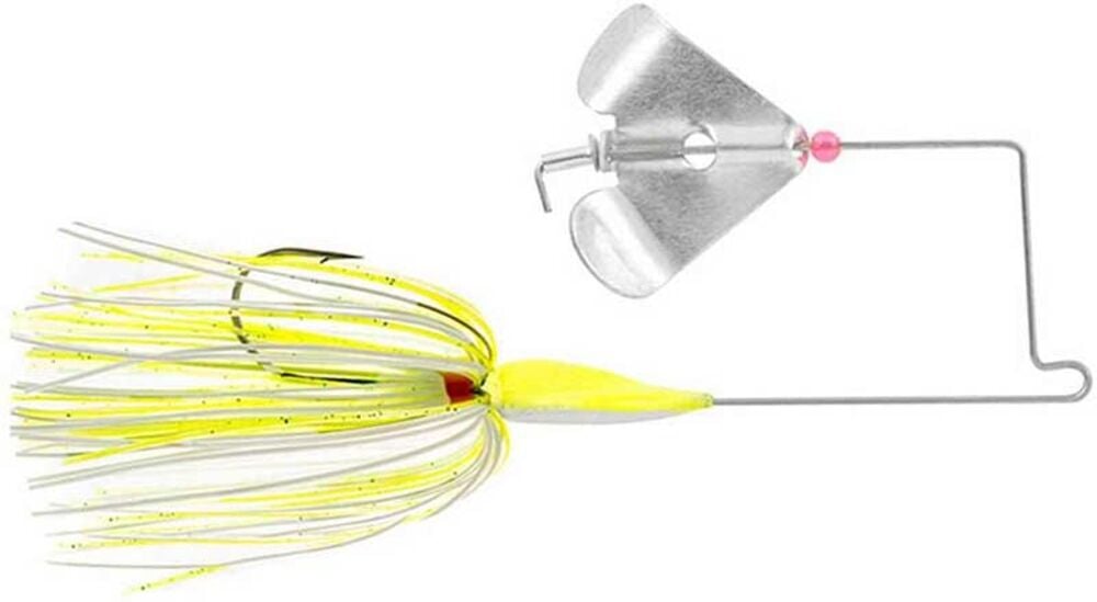 image of Blaze White/Chartreuse Buzzbait Fishing Lure, 3/8 oz