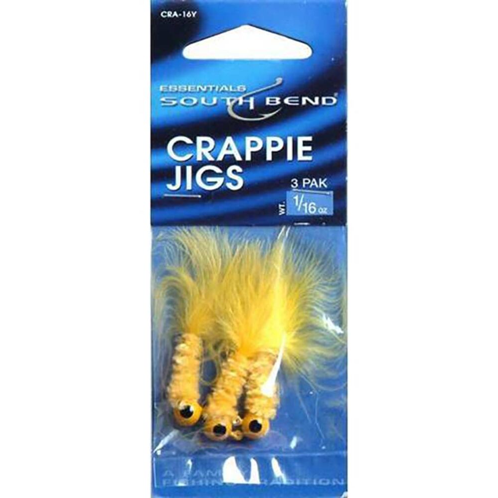 image of Yellow Crappie Jig, 1/16 oz, 3 pk