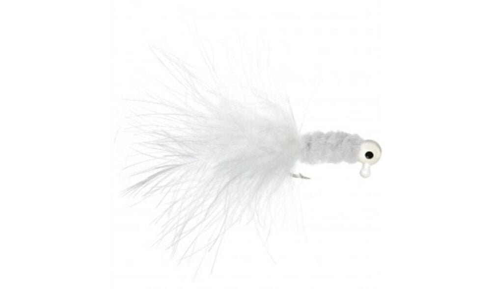 image of Crappie Jig Fishing Lure, 1/32 oz, White