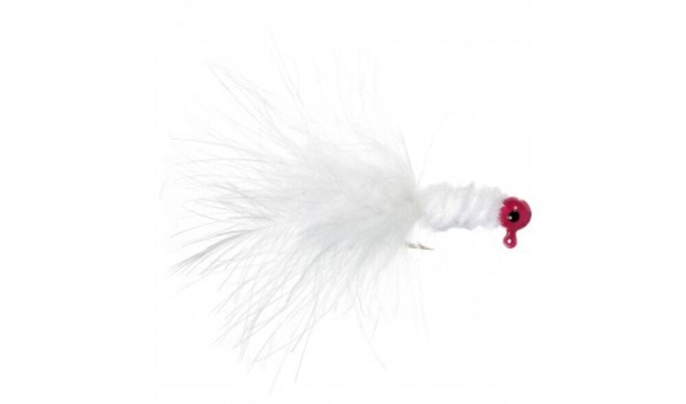 image of Crappie Jig Fishing Lure, 1/32 oz, Pink/White