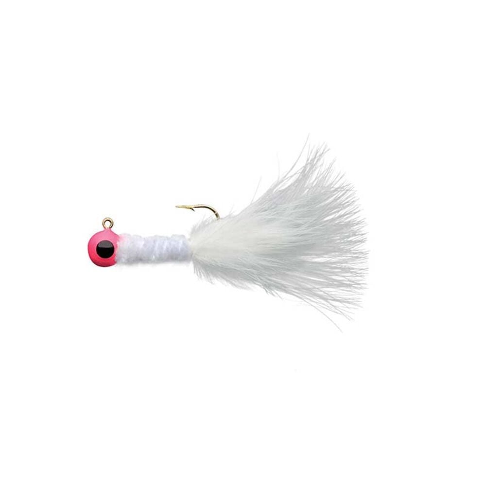 image of Pink/White Crappie Jig, 1/16 oz