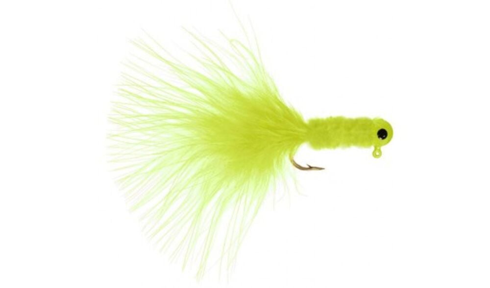 image of Crappie Jig Fishing Lure, 1/32 oz, Chartreuse