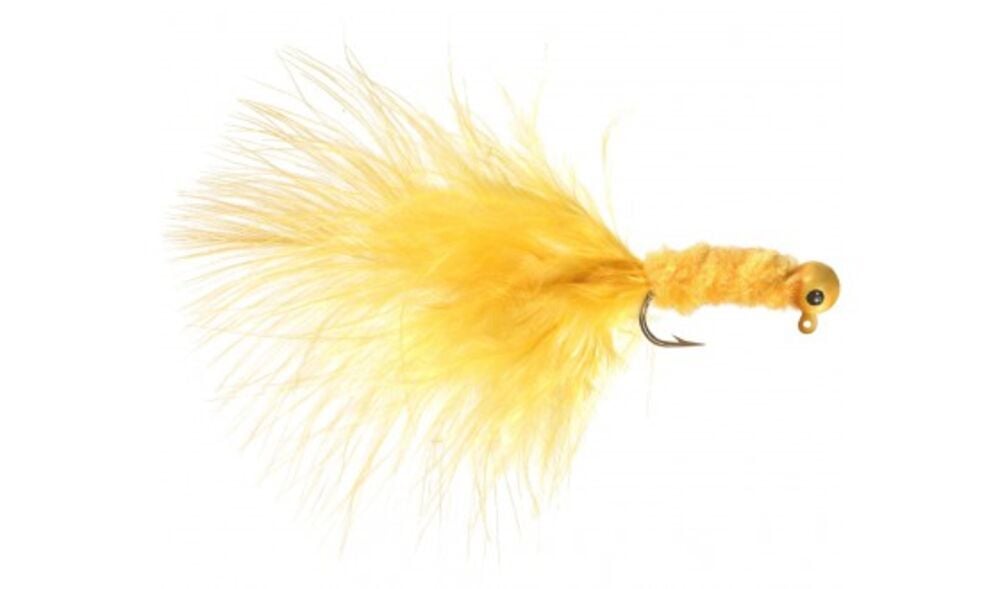image of Crappie Jig Fishing Lure, 1/32 oz, Yellow