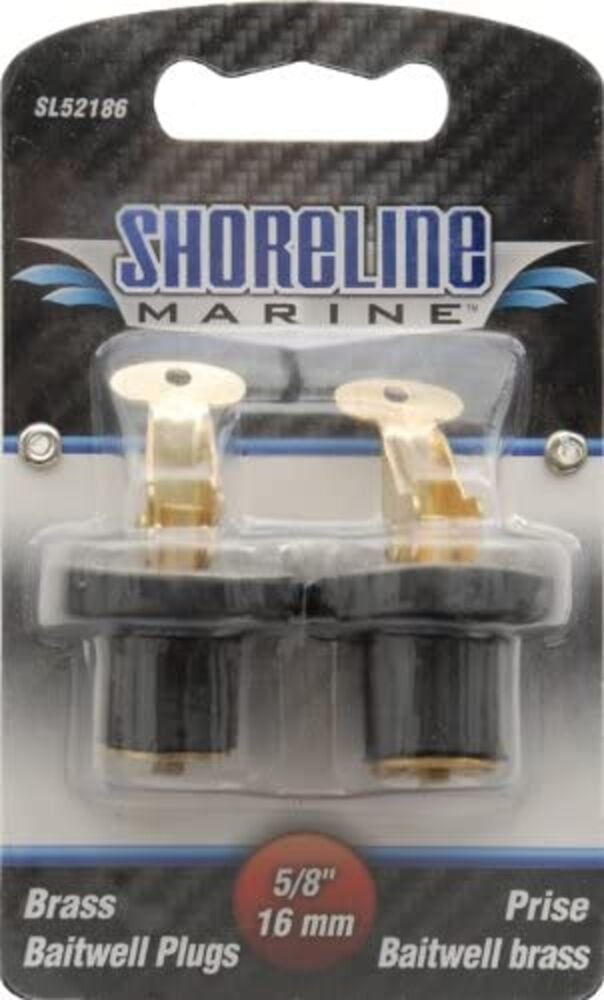 image of 5/8-in Brass Baitwell Plug, 2 pack
