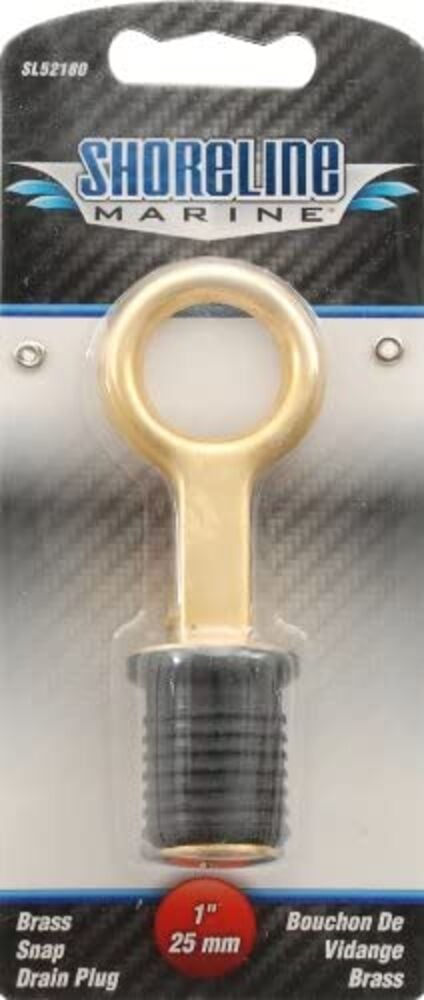 image of 1-in Brass Drain Snap Plug