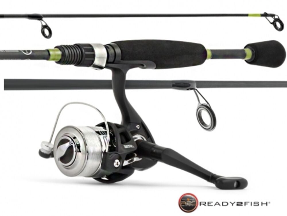 image of Ready2Fish 6-ft-6-in Walleye Spinning Rod & Reel Combo