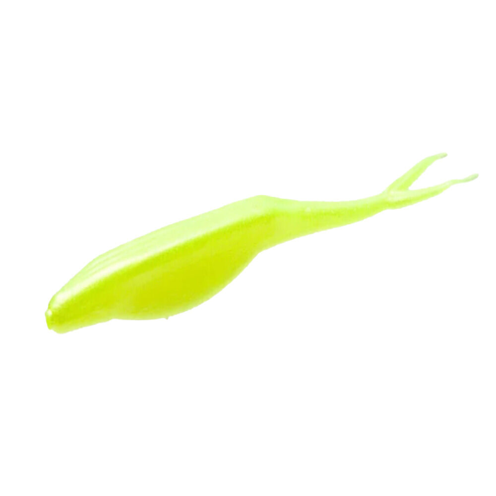 image of 5.25 in Super Fluke, Fishing Lure, Chartreuse Pearl, 10 pk