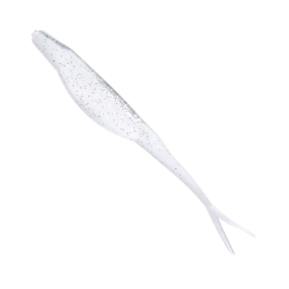 image of 5.25 in Super Fluke, Fishing Lure, White Ice, 10 pk
