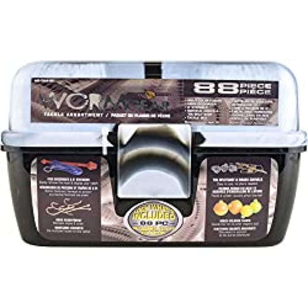 image of Worm Gear 88-piece Tackle Box, White