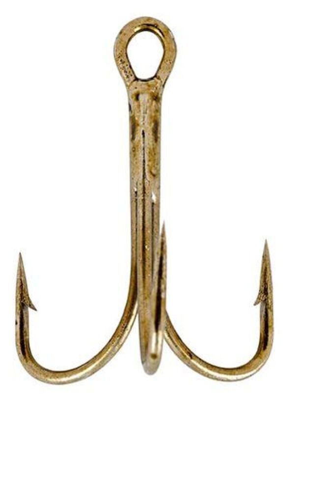 image of Bronze Treble Hook, #6, 4 pack
