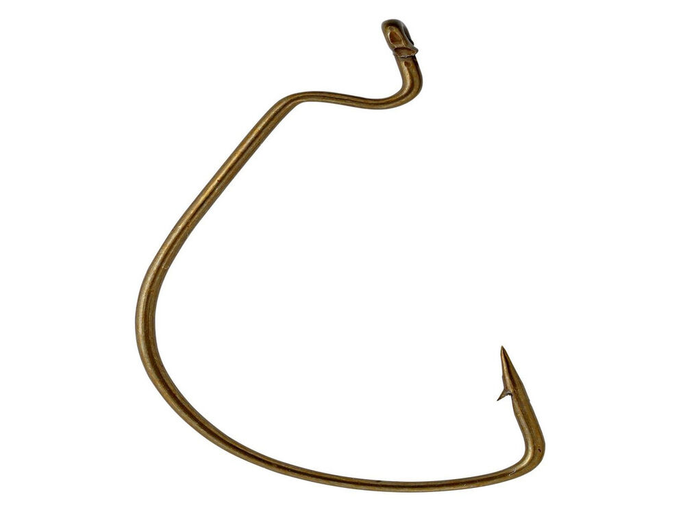 image of Bronze Worm Hook, #2/0, 10 pack