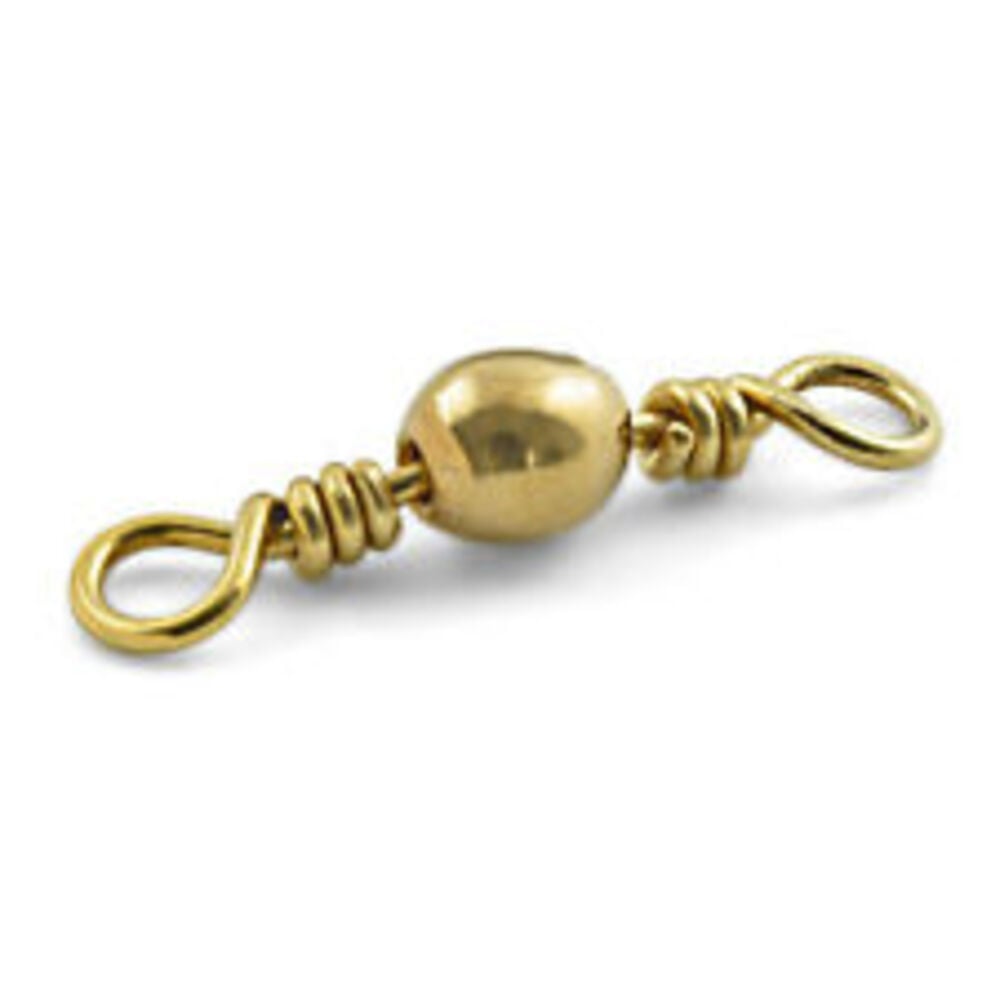 image of Brass Barrel Swivels, #1/0, 4 pack
