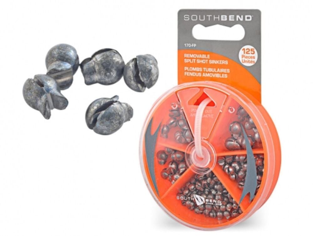 image of 125-piece Removable Split Shot Sinker Assortment