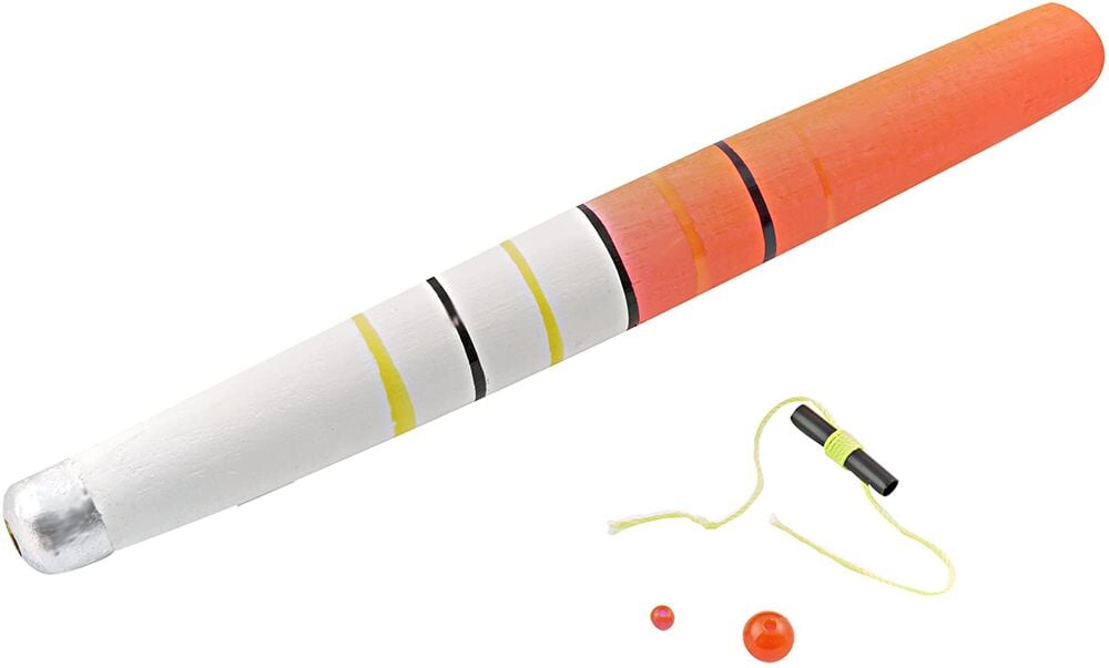 image of Weighted Catfish Pole Float with Stop, 1-in x 8-in
