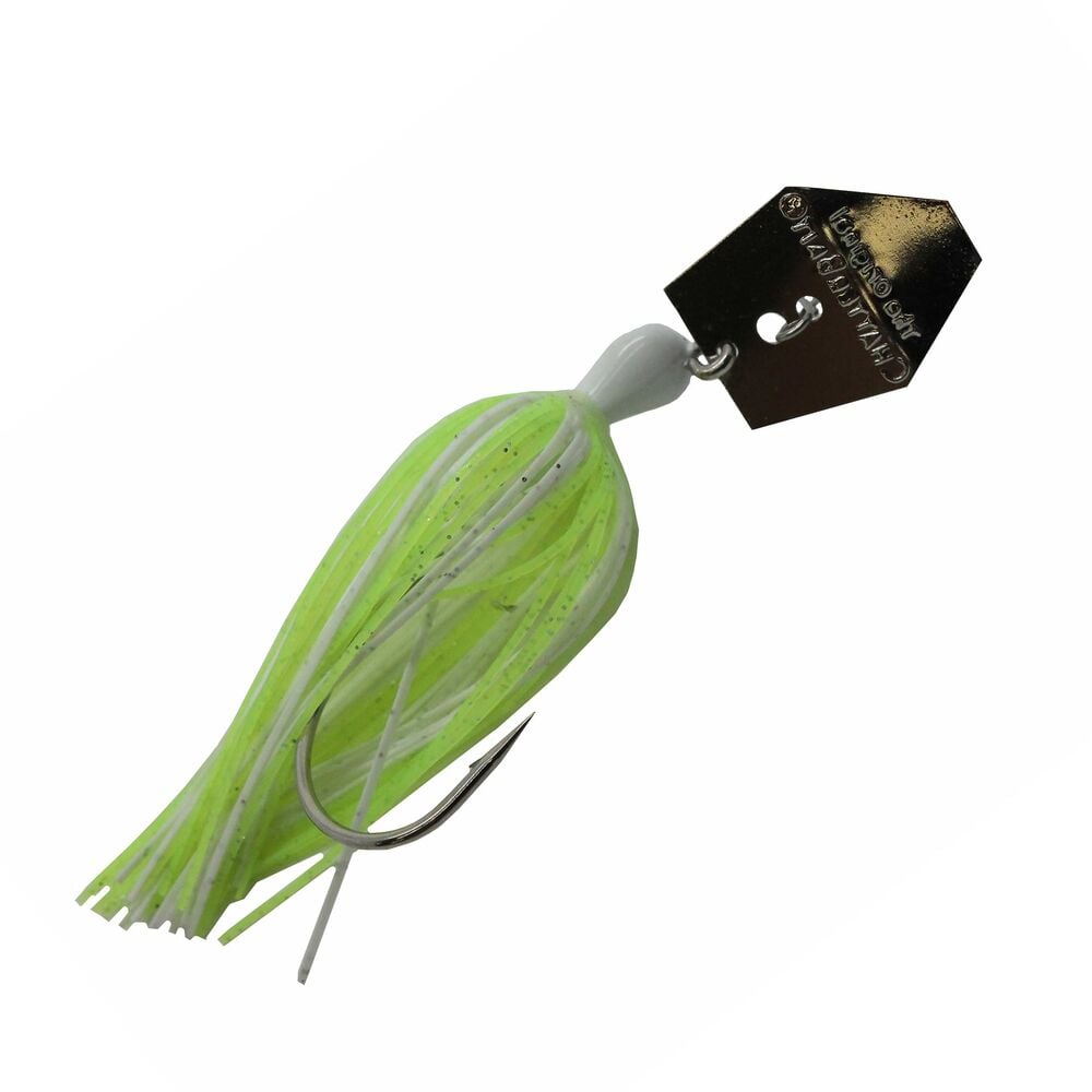 image of ChatterBait Chartreuse/White Fishing Lure, 3/8 oz