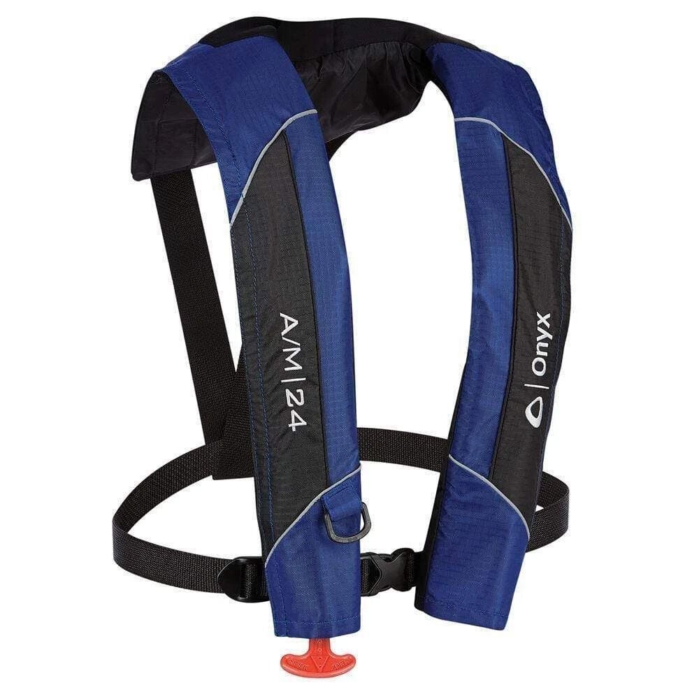 image of Automatic/Manual Inflatable Life Jacket, Blue