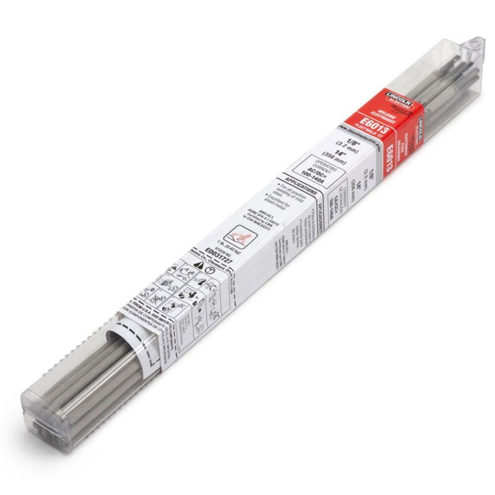 image of 3/32 in. Dia. x 12 in. Long Fleetweld 37-RSP E6013 Stick Welding Electrodes (1 lb. Tube)