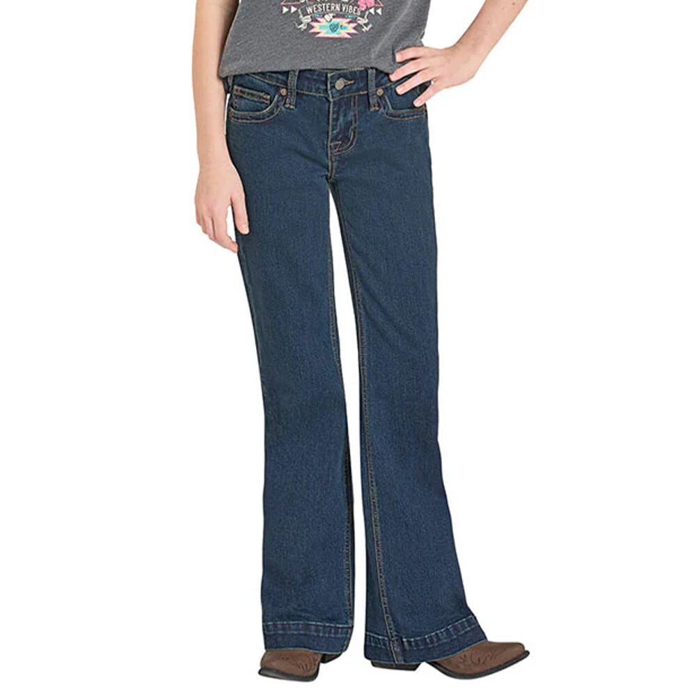 image of Girls' Boot Stitch Trouser Jeans