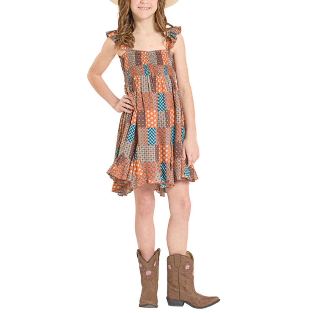 image of Kids' Patch Print Tank Top Dress