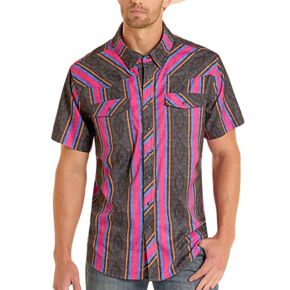 image of Men's TEK Ripstop Stripe Short Sleeve Shirt