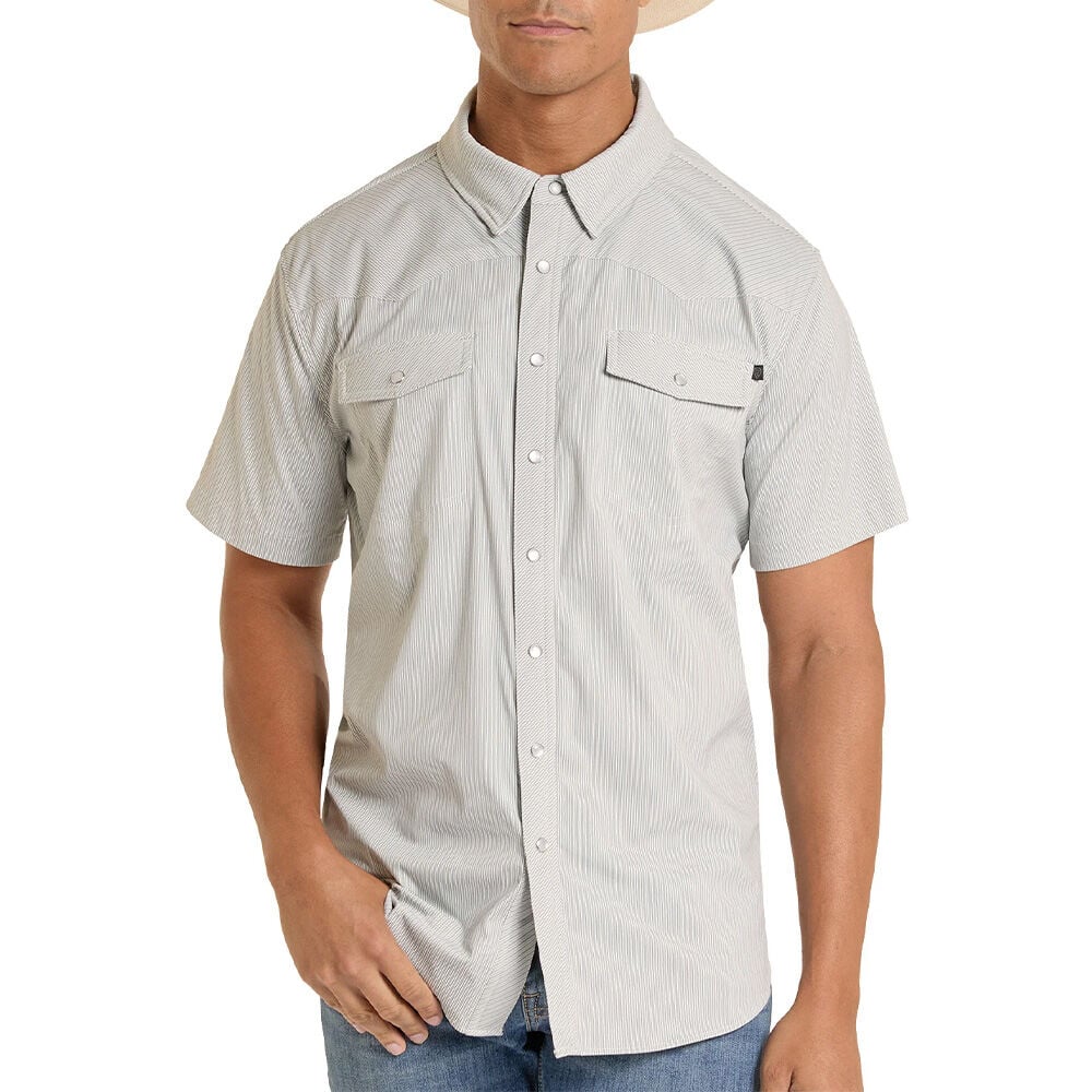image of Men's TEK Pin Stripe Short Sleeve Shirt