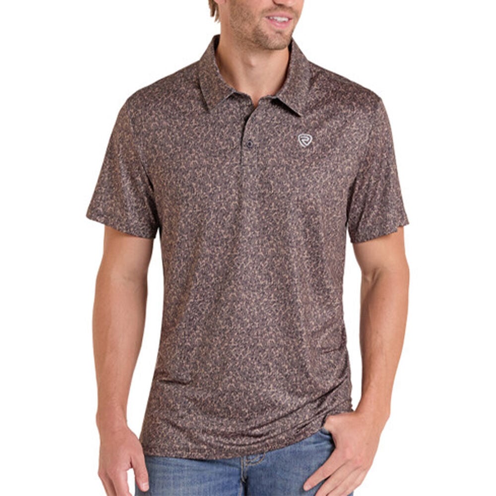 image of Men's Camo Printed Short Sleeve Polo