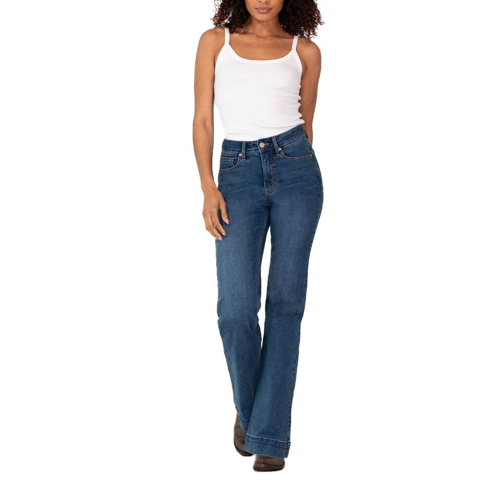 image of Women's Medium Wash High Rise Sculpted Trouser Jean