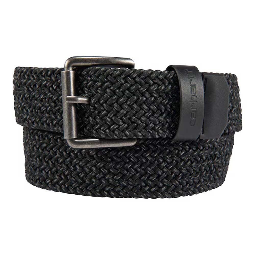 image of Men's Polyester Braided Belt, Black
