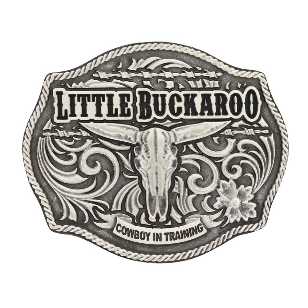 image of Kid's Classic Impressions Lil Buckaroo Skull Attitude Buckle