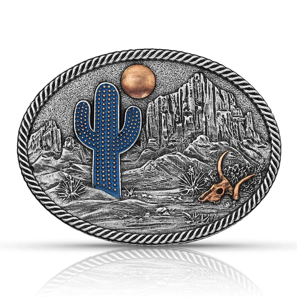 image of Desert Moon Cactus Attitude Buckle