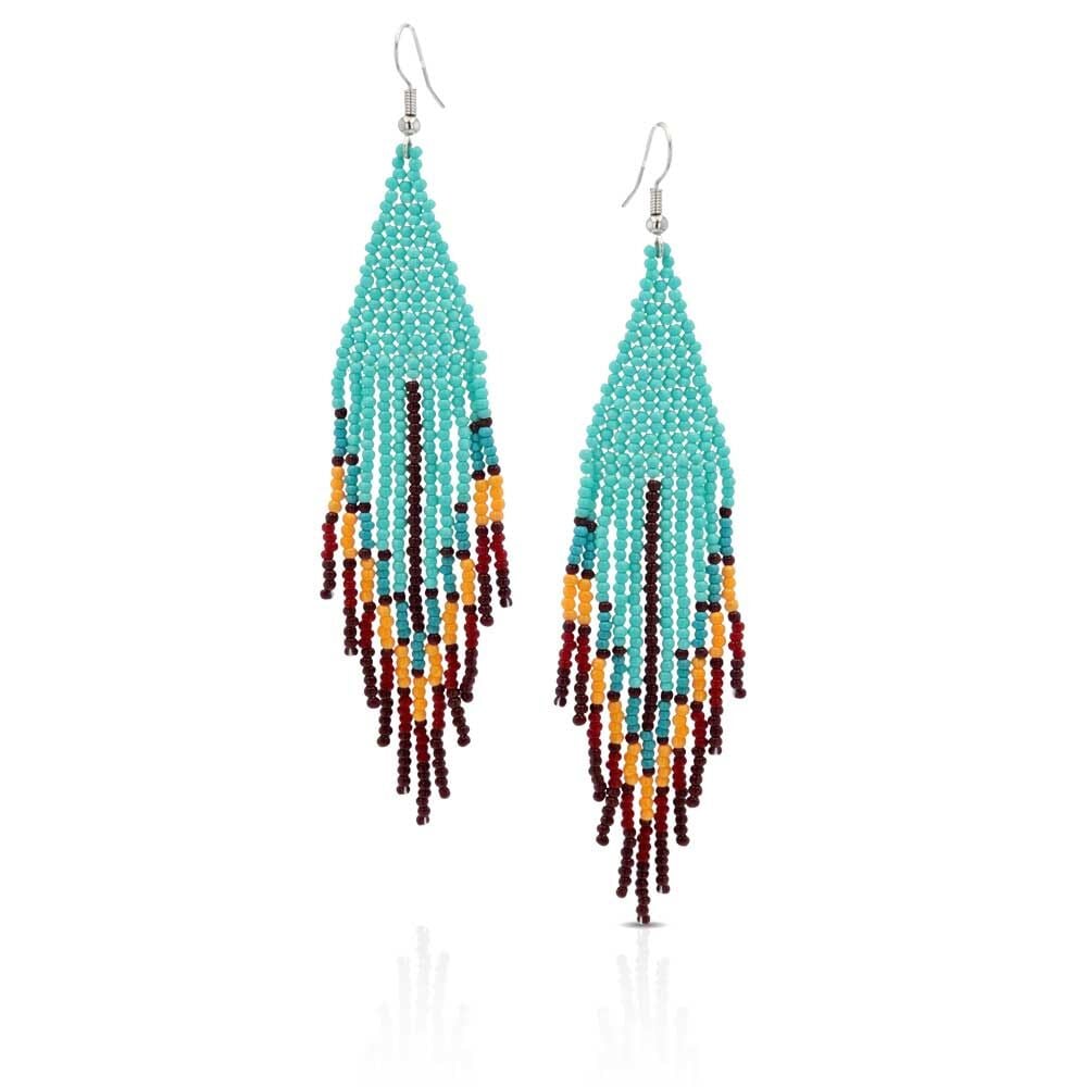 image of Color Me Southwest Beaded Attitude Earrings