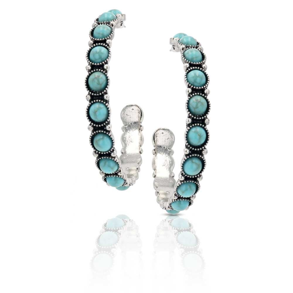 image of Take a Turn Turquoise Attitude Earrings