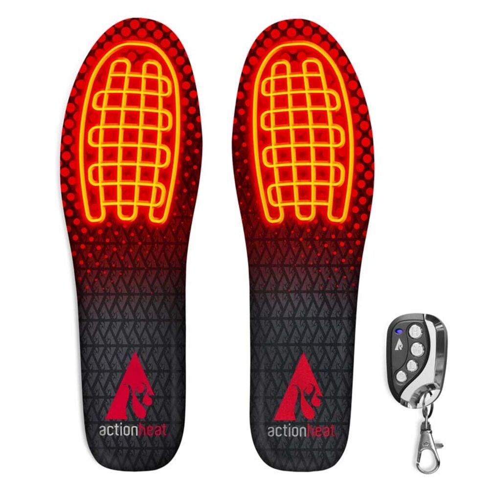 image of 3.7V Rechargeable Heated Insoles- Black