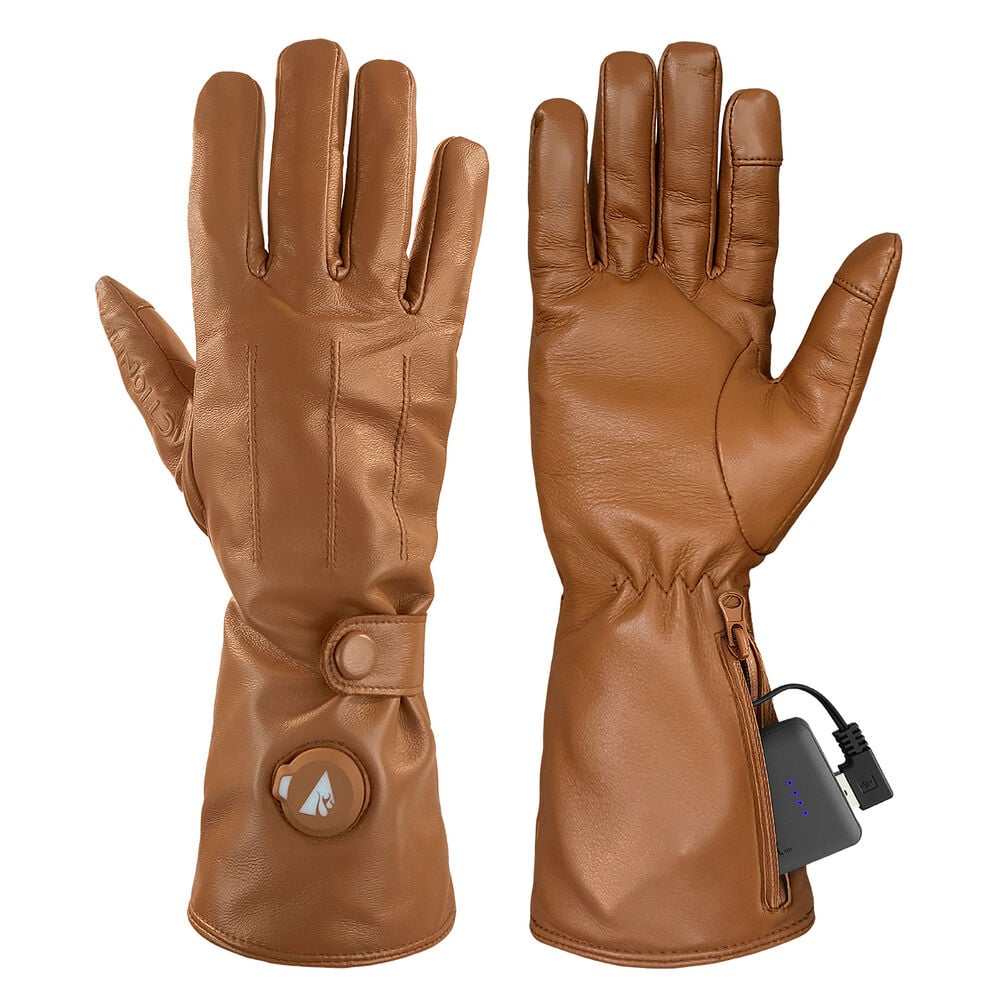 image of Women's ActionHeat 5V Battery Heated Leather Dress Glove