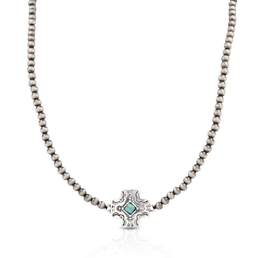 image of Western Star Turquoise Beaded Attitude Necklace