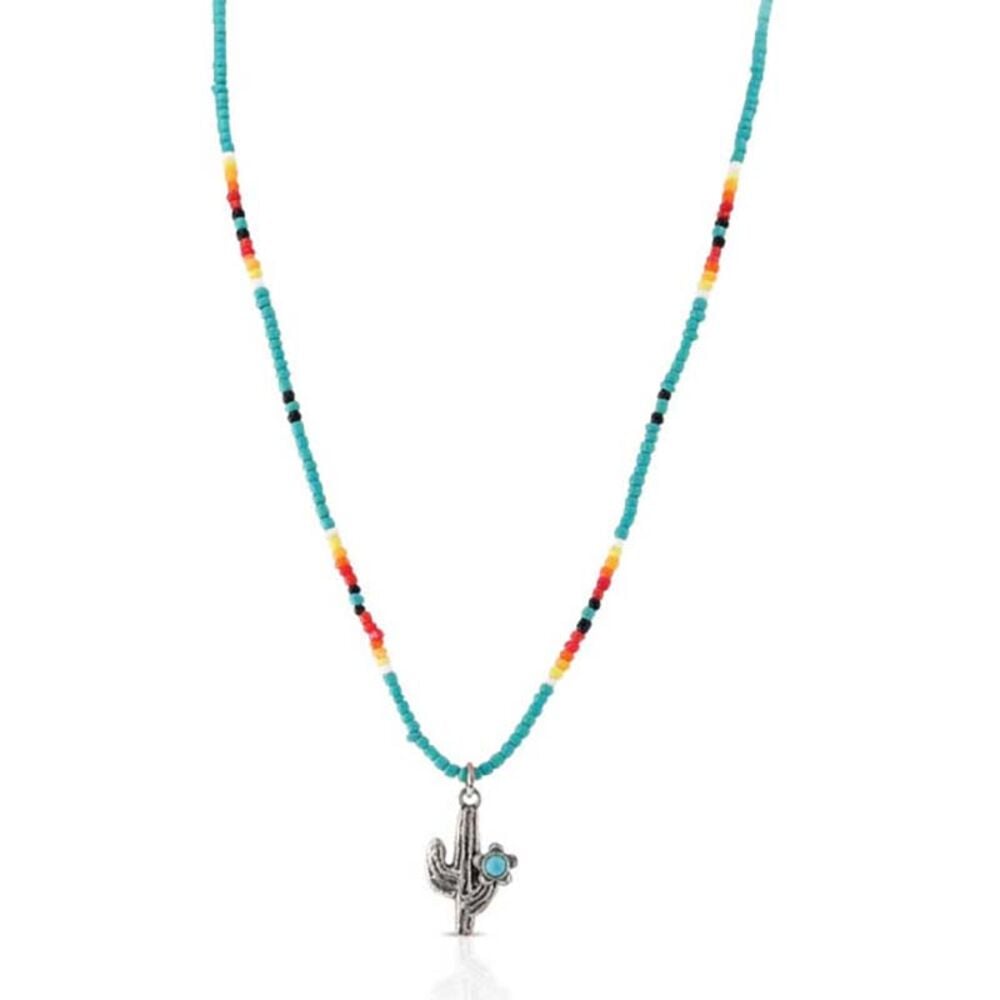 image of Flowered Saguaro Beaded Attitude Necklace