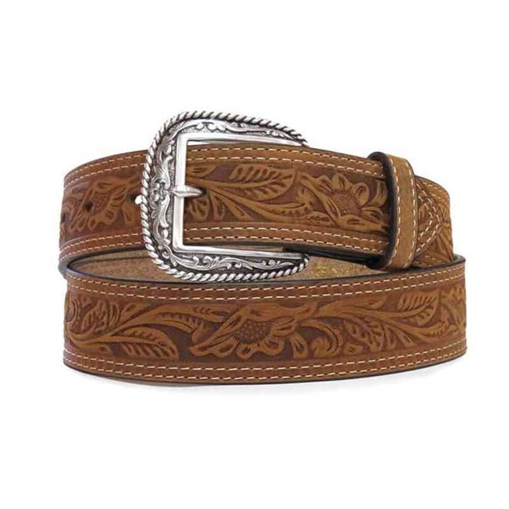 image of Men's Tooled Double Stitched Belt
