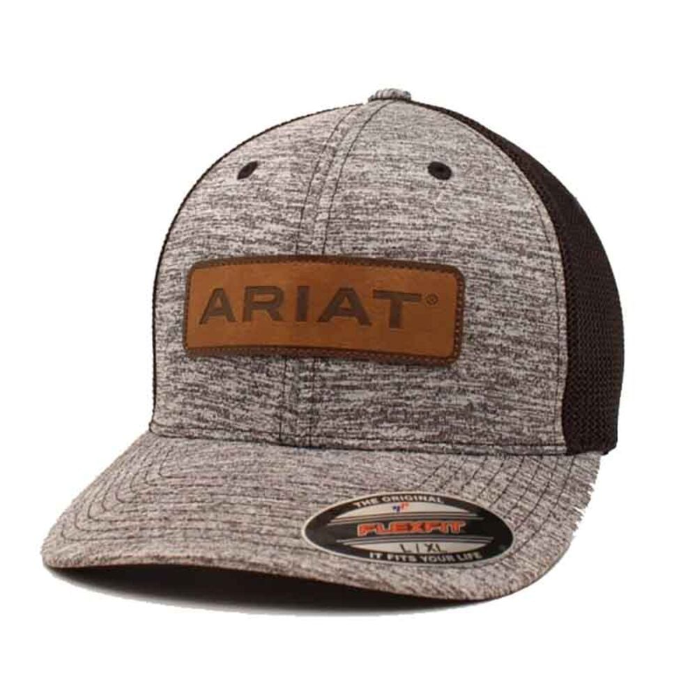 image of Men's Leather Patch Flexfit Cap