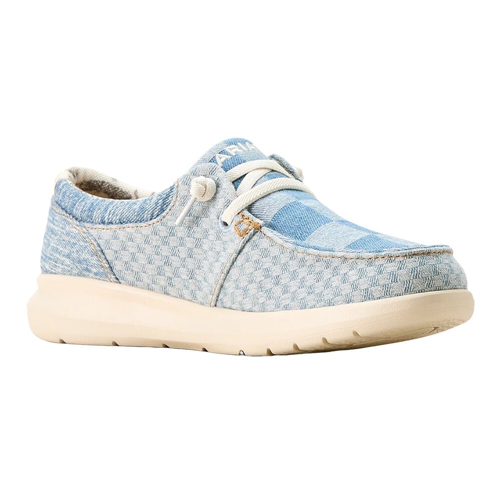 image of Women's Hilo Slip On Shoe, Mixed Light Checkered Denim