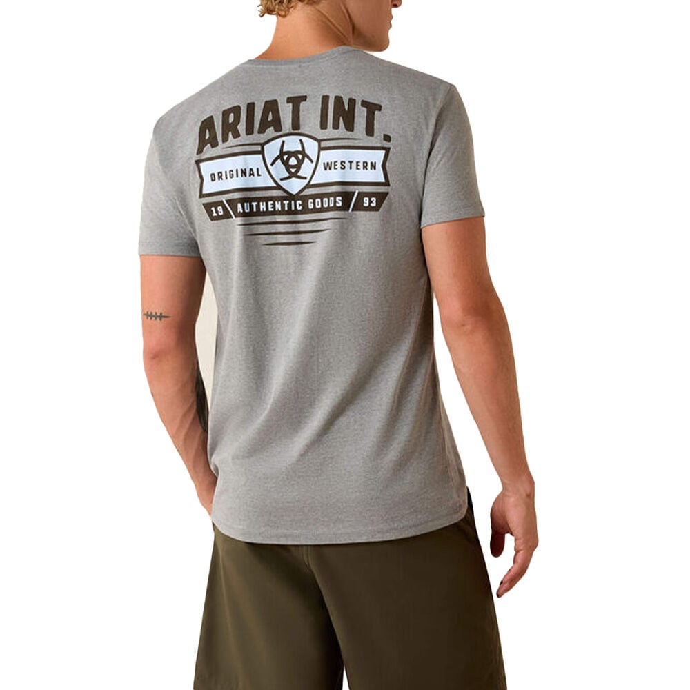 image of Men's Banner Badge Graphic Short Sleeve T-Shirt