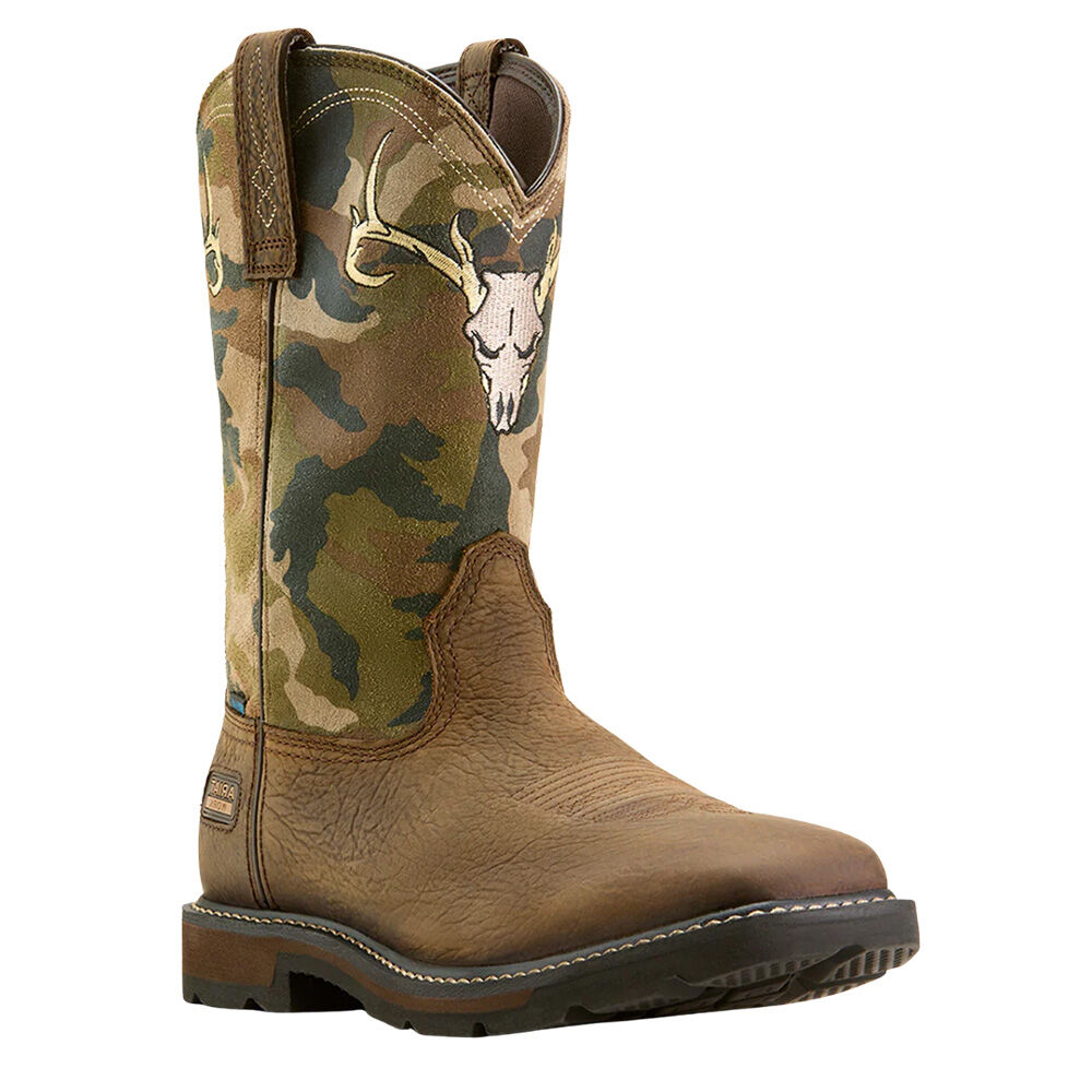 image of Men's Groundbreaker Waterproof Camo Work Boot