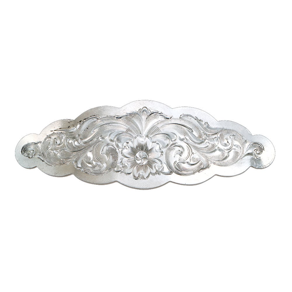 image of Small Scalloped Montana Silver Barrette