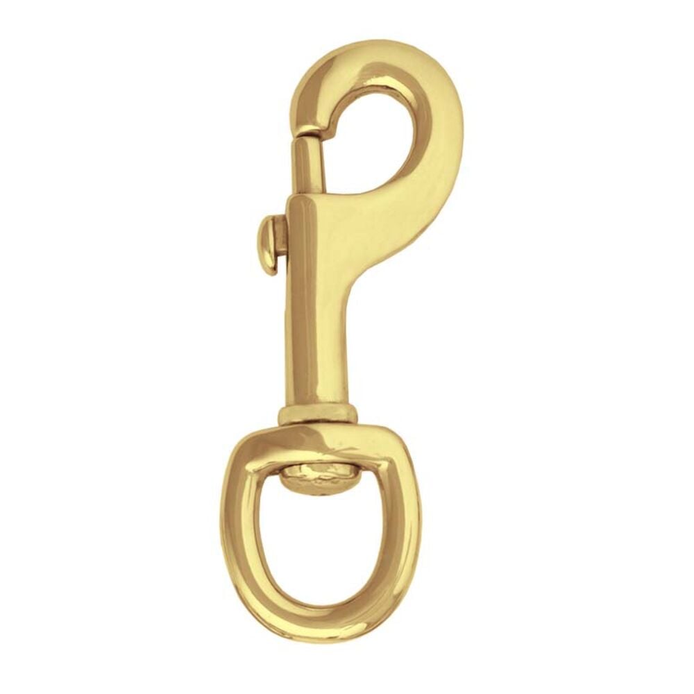 image of Solid Brass Round Swivel Snap- #225, 1 in