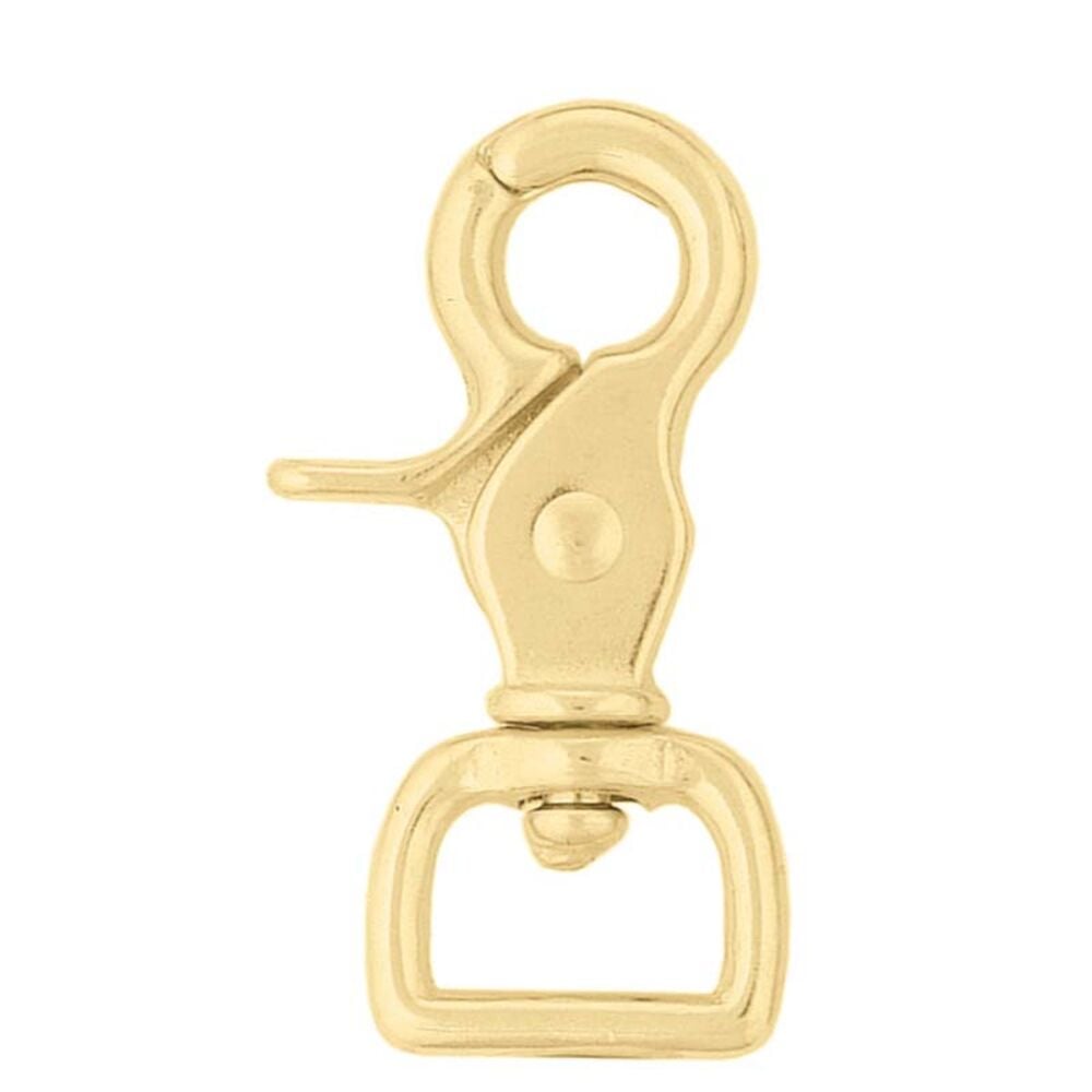 image of Solid Brass Square Scissor Snap- 3/4 in