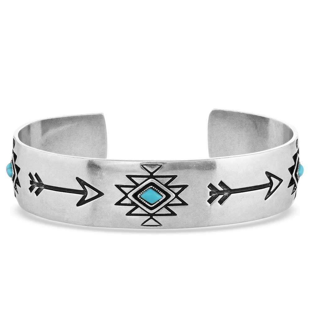 image of Only Forward Turquoise Silver Cuff