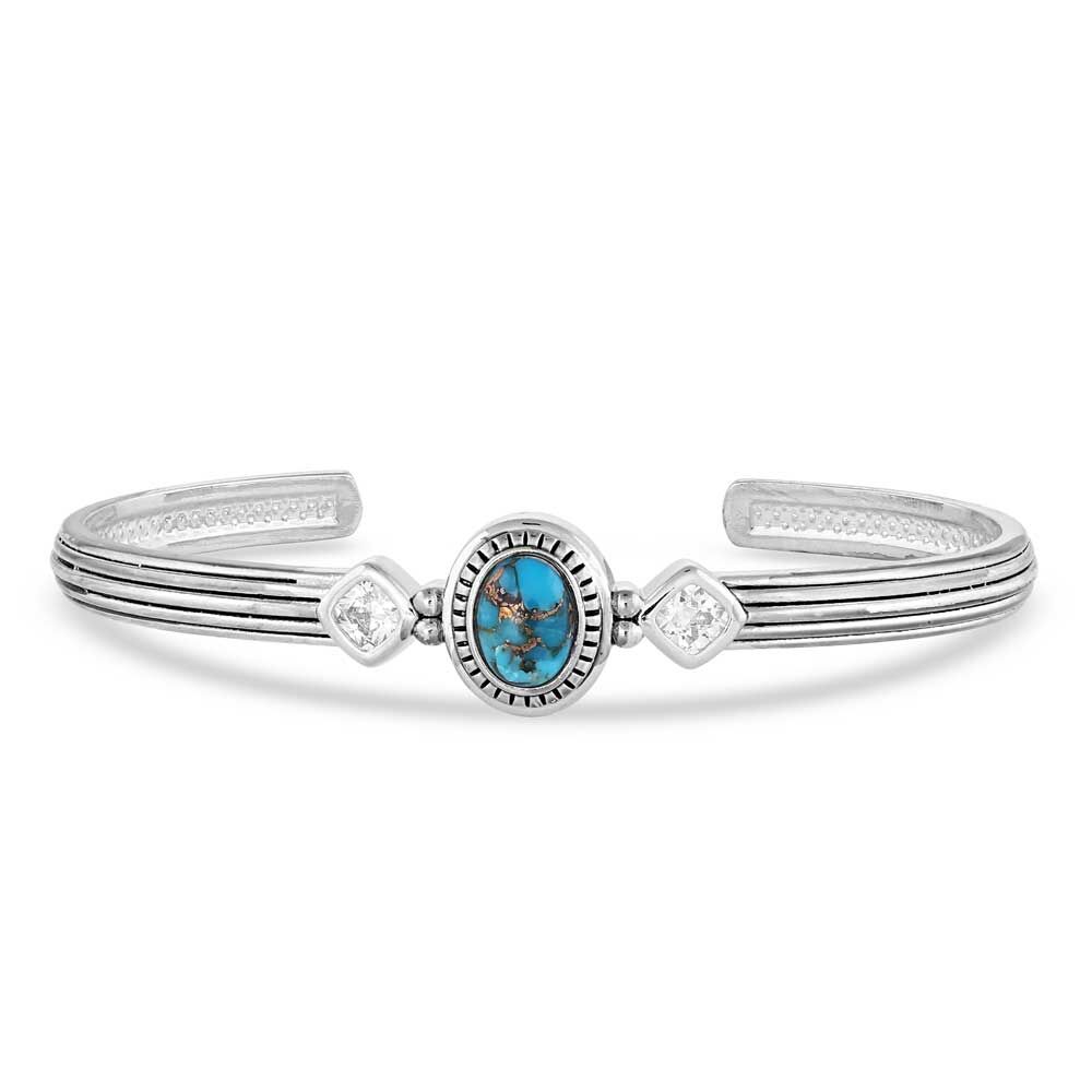 image of Open Night Sky Turquoise Cuff Bracelet