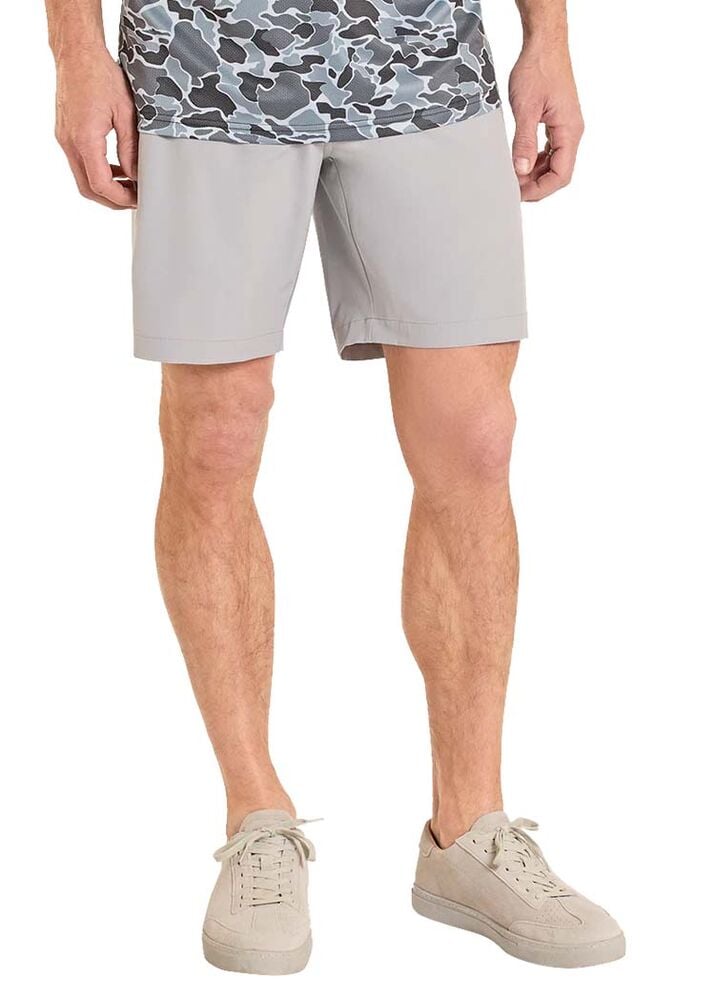 image of Men's Solid Chino Shorts, Light Gray