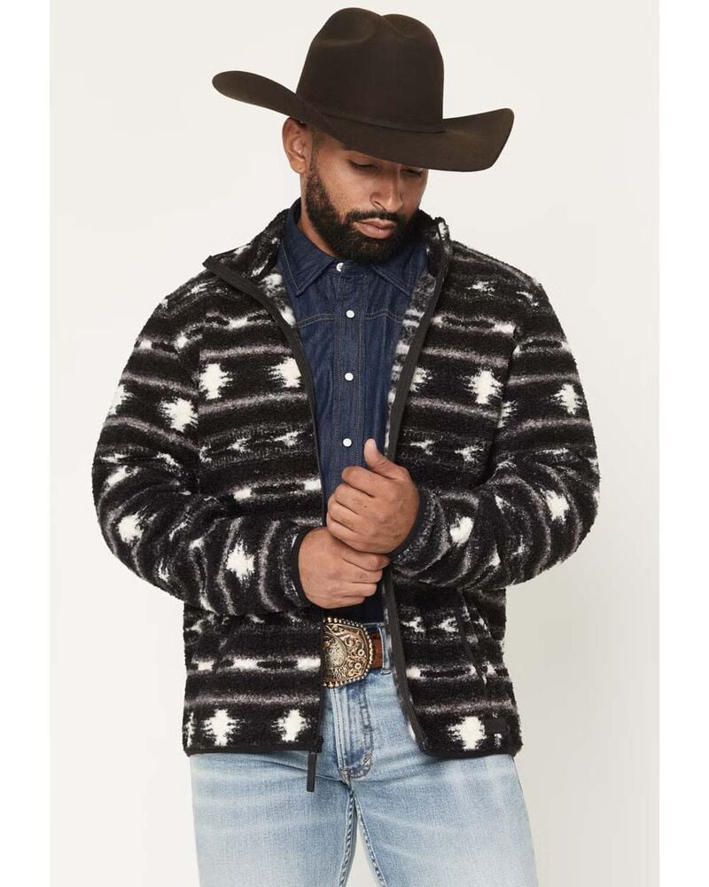 image of Men's Aztec Berber Jacket, Charcoal