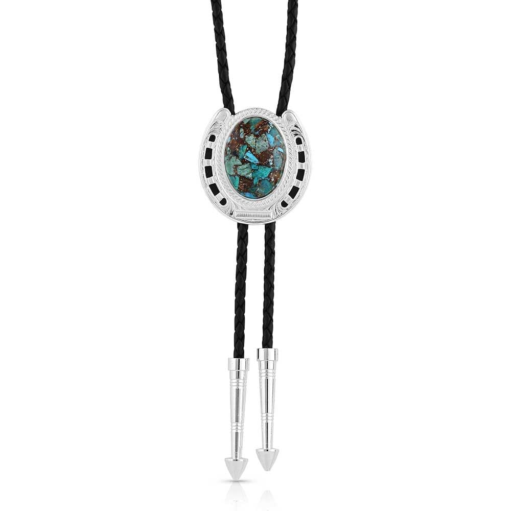 image of The Pioneer's Turquoise Bolo Tie