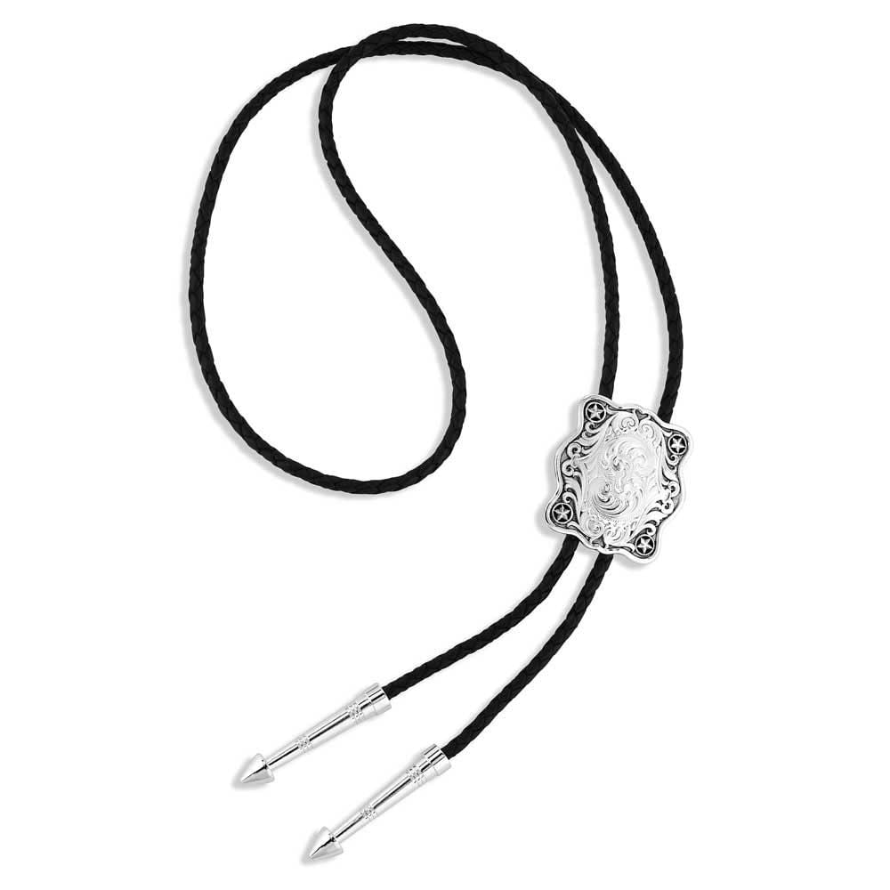 image of Scalloped Square Bolo Tie